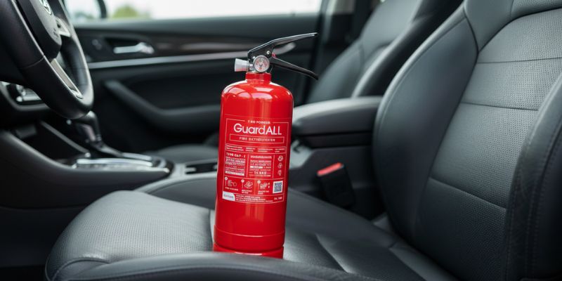 Peraturan media APAR di mobil.